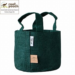 ルーツポーチ：フォレスト3ガロン・持手あり（幅=直径25.5cm、高さ21.5cm）