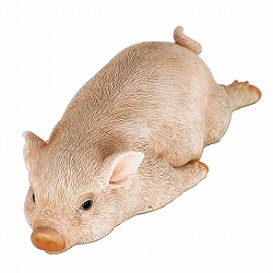 ピッグオーナメント（寝そべり）(14187)（高さ5cm）