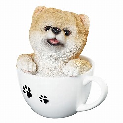 ドッグオーナメント（ポメラニアン）(14094)（高さ14cm）