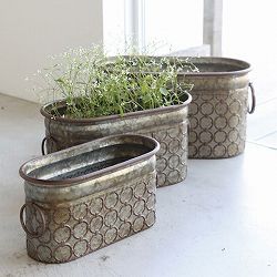 フロル・オーバルポット 3点セット（BZ-14）