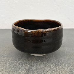 リキュウ ポット：AME緑／Mサイズ（直径約11.0cm、高さ約6.7cm）