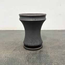 アロイ ポット アンド ソーサー：Sサイズ ハイタイプ（直径9.0cm、高さ11.2cm）