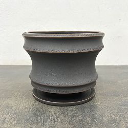 アロイ ポット アンド ソーサー：Lサイズ（直径15.0cm、高さ12.0cm）