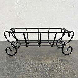 寄せ植えバスケット：YS-80S：ブラック（幅36.5cm）