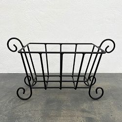 寄せ植えバスケット：YS-150S：ブラック（幅44.5cm）
