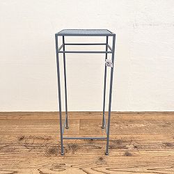 グレー角花台ハイ　Lサイズ（幅28cm、奥行28cm、高さ70cm）AFGK24-L3S