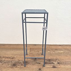 グレー角花台ハイ　Mサイズ（幅23cm、奥行23cm、高さ60cm）AFGK24-L3S