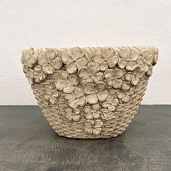 エリーゼバスケットオーバルハイS-IV アイボリー／幅27cm（GFB461IV）