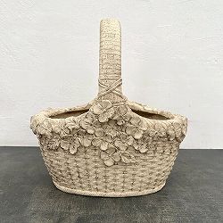 エリーゼバスケット1ハンドルIV アイボリー／幅34.5cm（GFB465IV）