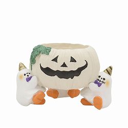 ハロウィンレジンポット25-CジャックオーランタンWH/ ホワイト（HGHW07WH）