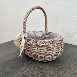 ＰＰラタンオーバルハンドルＳ・ベージュ幅24cm（30004）