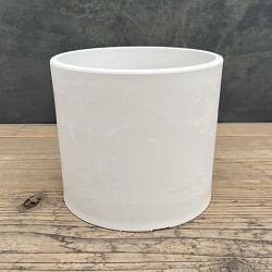 樹脂製鉢カバー・シティPRO　MサイズWT（ホワイト）／直径20cm・穴無し