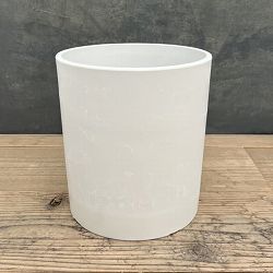 樹脂製鉢カバー・シティPRO　LサイズWT（ホワイト）／直径23cm・穴無し