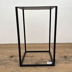 黒角花台ロー　Lサイズ（幅25cm、奥行25cm、高さ40cm）AFBK24-3S