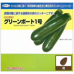 ズッキーニ：うどんこ病に強い 強健ズッキーニ グリーンボート1号[野菜タネ]*
