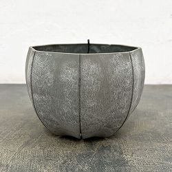 Sen シリーズ：ローリーポット 丸 Sサイズ（直径14.8cm）グレー