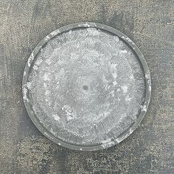 Sen シリーズ：プレート 丸 Sサイズ（直径13.8cm）グレー