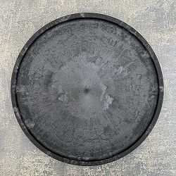 Sen シリーズ：プレート 丸 Mサイズ（直径18.4cm）ブラック