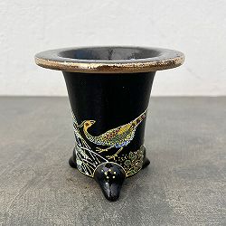 オモト鉢：錦鉢　雉【260119】／外径10.8cm（内径7.5cm）