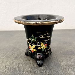 オモト鉢：錦鉢　紅葉【260121】／外径10.8cm（内径7.5cm）