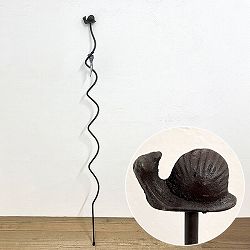 エッシャーデザイン　プランツサポートPY27：スパイラル かたつむり