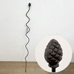 エッシャーデザイン　プランツサポートPY27：スパイラル 松ぼっくり