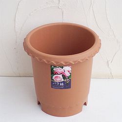 バラ鉢8号（ブラウン）