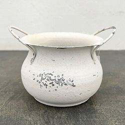 ミルヴァ：マルミット 白（内径7.5cm／底穴なし）