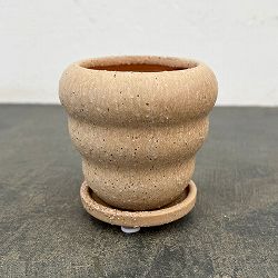 マノン：ピンクベージュS（直径8cm）・受け皿付