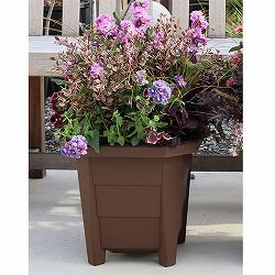 花と野菜のプランター300型ブラウン 4個セット