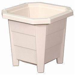 花と野菜のプランター300型ホワイト 4個セット