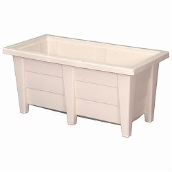 花と野菜のプランター600型ホワイト 4個セット