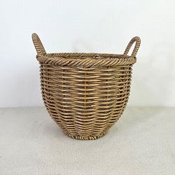 ガンセトハンドルサークルMブラウン（KM760）直径19.7cm、高さ17cm（内径18cm）