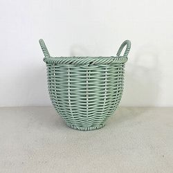 ガンセトハンドルサークルSグリーン（KM767）直径17.2cm、高さ15cm（内径15cm）