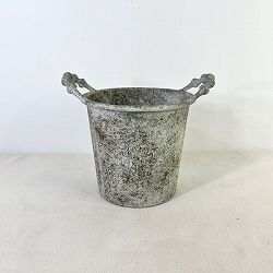 アンシャンハンドルサークルSグレー（UF528）幅24cm、高さ16.5cm（内径16cm）