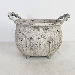 アンティクデコレオーバルMホワイト（UF574）幅32.5cm、高さ17cm（内径27cm）