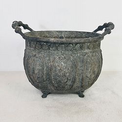 アンティクデコレオーバルMダークグレー（UF576）幅32.5cm、高さ17cm（内径27cm）