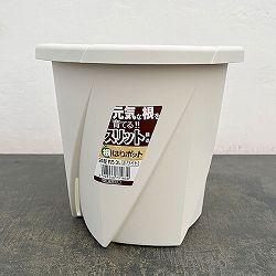 根はりポット 24型（直径24.0cm、高さ22.7cm、容量5.30L）ホワイト
