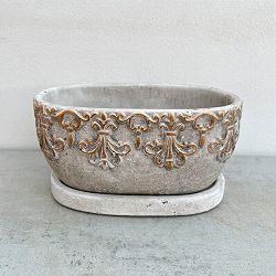 アラベスク・オーバルポットS（QO-08） 4個セット