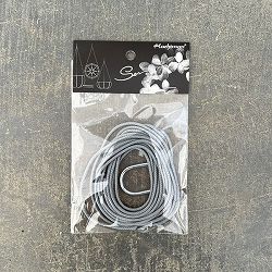 Sen シリーズ：ローリーポット専用ロープ（耐水）グレー・S字フック付き