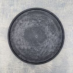 Sen シリーズ：プレート 丸 Lサイズ（直径22.9cm）ブラック