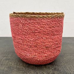 シーグラスポット16P（直径約16cm）ピンク／39087