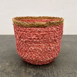 シーグラスポット12P（直径約12cm）ピンク／39083