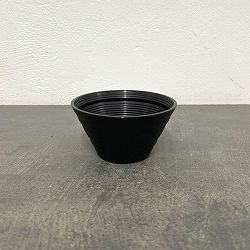 セラアート平鉢ブラック3.5号サイズ穴あり 100個セット