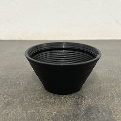 セラアート平鉢ブラック3号サイズ穴あり 50個セット