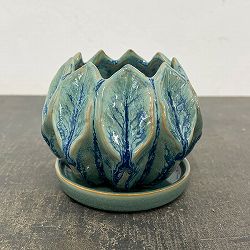 ソル：リブS　ブルー4589（直径12cm）・皿付