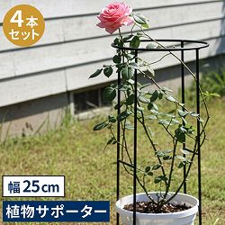 [送料無料]アイアン製植物サポーター （幅25）4本セット （IF-N0049-4P）