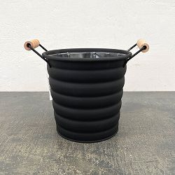 メタルソーブラックL（直径17cm 高さ15.5cm）