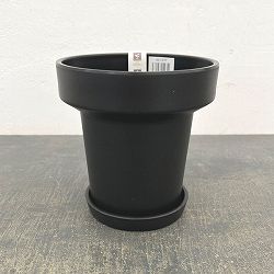 レガロリムブラックM（直径15cm 内径9.5cm）・受け皿付き