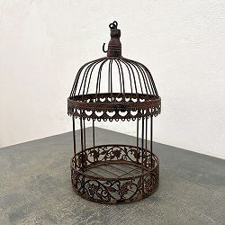 26アレンジケージ Mサイズ　ブラウン（直径19cm、高さ33cm）ABK02-35